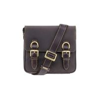 Visconti Leather Rumba Crossbody Bag in Brown