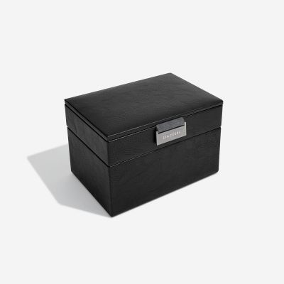 Stackers Mini Watch & Cufflink Box Black #3