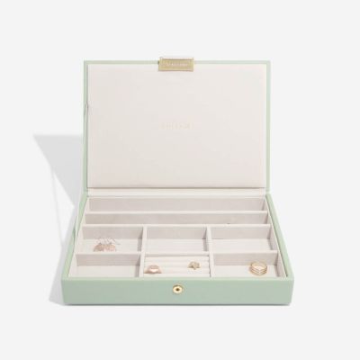 Stackers Classic Jewellery Box Sage Green #4