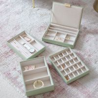 Stackers Classic Jewellery Box Set of 4 Sage Green