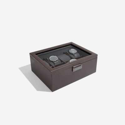 Stackers 8 Piece Watch Box Brown #4