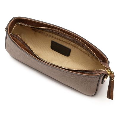 Elie Beaumont Baguette Bag in Taupe Colour Leather #4
