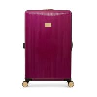 Dune London Olive 77cm Large Suitcase Berry Gloss