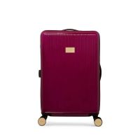 Dune London Olive 67cm Medium Suitcase Berry Gloss