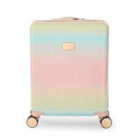 Dune London Olive 55cm Cabin Suitcase Rainbow Ombre Multi
