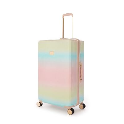 Dune London Olive 77cm Large Suitcase Rainbow Ombre Multi #2