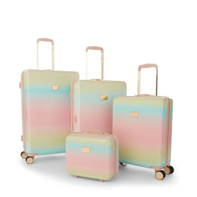 Dune London Olive 77cm Large Suitcase Rainbow Ombre Multi #6