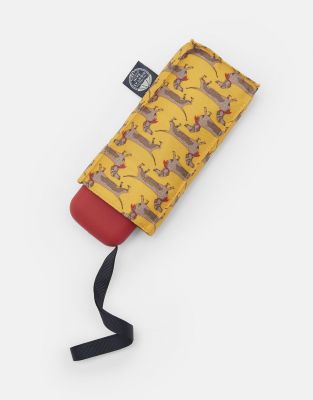 Joules Tiny-2 Botanical Sausage Dogs Umbrella in Yellow #2