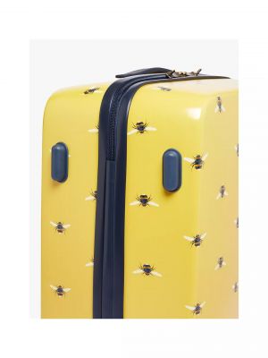Joules Botanical Bee 75.5cm 4-Wheel Large Suitcase - Yellow #10
