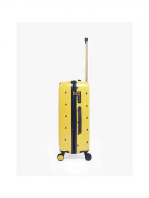Joules Botanical Bee 66cm 4-Wheel Medium Suitcase - Yellow #3