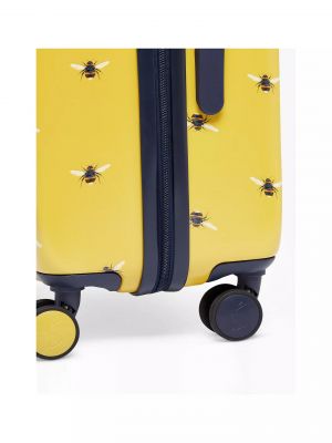 Joules Botanical Bee 66cm 4-Wheel Medium Suitcase - Yellow #7