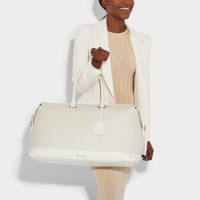 Katie Loxton Signature Weekend Bag in Off White #5