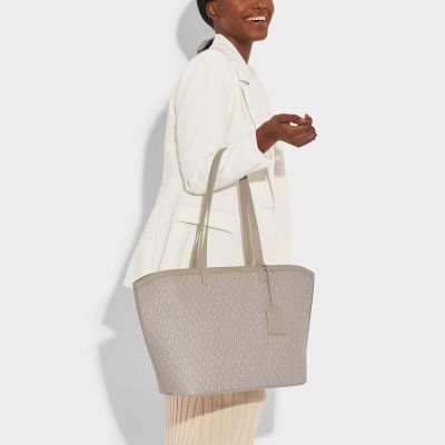 Katie Loxton Signature Tote Bag in Taupe #2