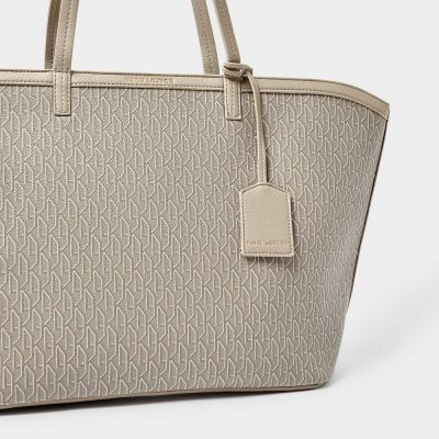 Katie Loxton Signature Tote Bag in Taupe #3