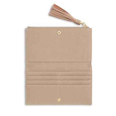 Katie Loxton Tassel Fold Out Purse Taupe #3