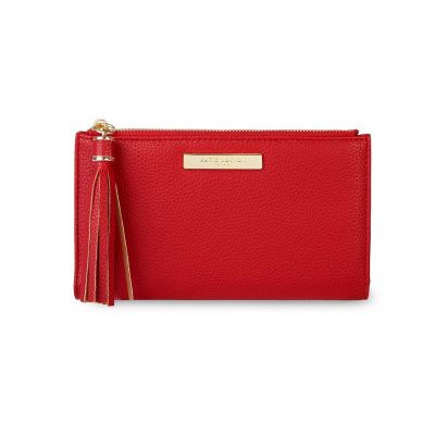 Katie Loxton Tassel Fold Out Purse Red