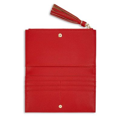 Katie Loxton Tassel Fold Out Purse Red #3