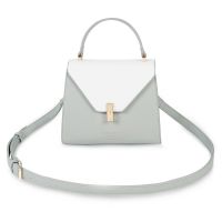 Katie Loxton Casey Top Handle Bag Grey And White