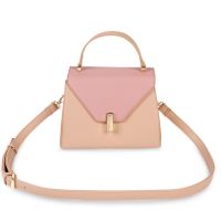 Katie Loxton Casey Top Handle Bag Pale Pink And Dark Pink