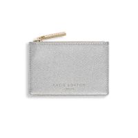 Katie Loxton Alexa Shimmer Card Holder Shiny Silver