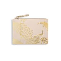 Katie Loxton Palm Print Card Holder Nude Pink