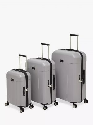Ted Baker Flying Colours 80cm 4-Wheel Large Suitcase - Frost Grey #4
