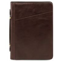 Tuscany Leather Claudio Dark Brown Leather Document Case With Handle