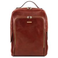 Tuscany Leather Bangkok 13.3" Brown Leather Laptop Backpack