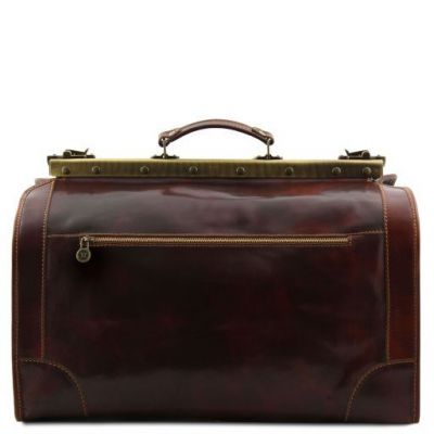 Tuscany Leather Madrid Gladstone Leather Bag Large Size Red #2