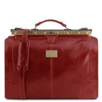 Tuscany Leather Madrid Gladstone Leather Bag Small Size Red
