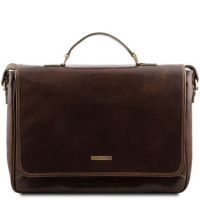 Tuscany Leather Padova Exclusive Laptop Case Dark Brown