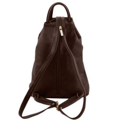 Tuscany Leather Classic Shanghai Backpack Dark Brown #3