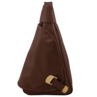 Tuscany Leather Classic Hanoi Backpack Dark Brown