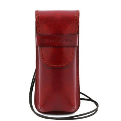 Tuscany Leather Exclusive Eyeglasses/Smartphone/Watch Holder Red #1