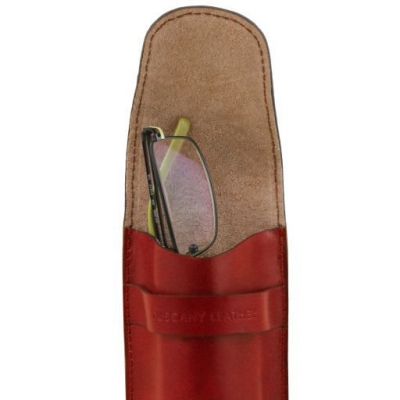 Tuscany Leather Exclusive Eyeglasses/Smartphone/Watch Holder Red #4