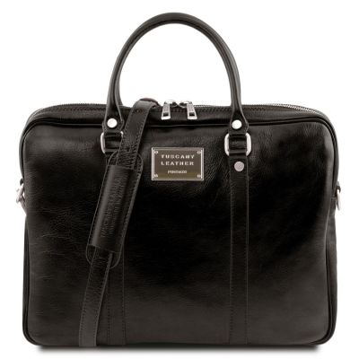 Tuscany Leather Prato Black Exclusive Laptop Case #1