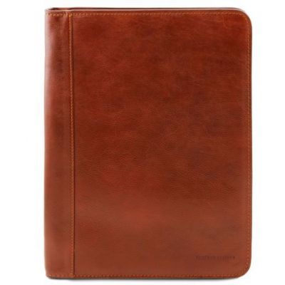 Tuscany Leather Lucio Exclusive Leather Document Case With Ring Binder Honey #1