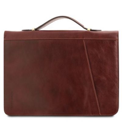 Tuscany Leather Costanzo Exclusive Leather Portfolio Red #4