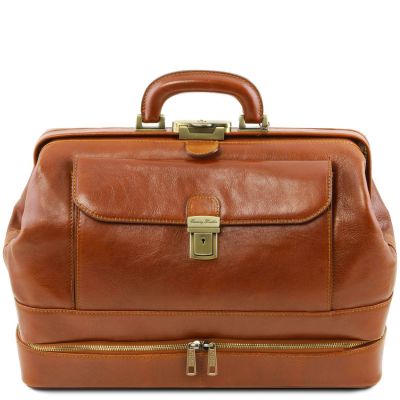 Tuscany Leather Giotto Double-Bottom Leather Doctor Bag #3