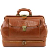 Tuscany Leather Giotto Double-Bottom Leather Doctor Bag