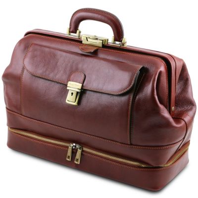 Tuscany Leather Giotto Double-Bottom Leather Doctor Bag #11