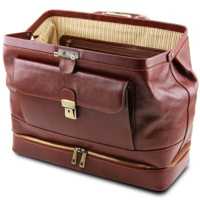Tuscany Leather Giotto Double-Bottom Leather Doctor Bag #12