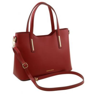 Tuscany Leather Olimpia Leather Tote Red (5 colours available) #2