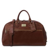 Tuscany Leather Voyager Leather Travel Bag Large Size Brown
