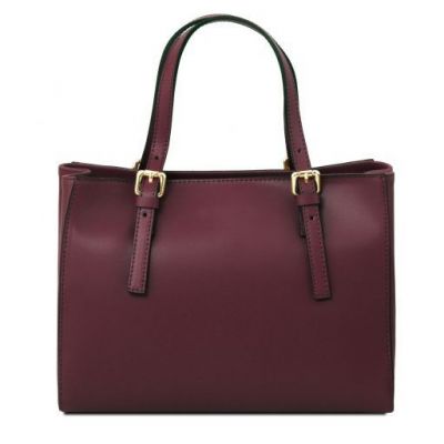 Tuscany Leather Aura Leather Handbag Bordeaux #3