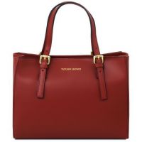 Tuscany Leather Aura Leather Handbag Red
