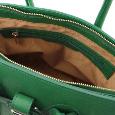 Tuscany Leather TL Handbag With Golden Hardware Green #4