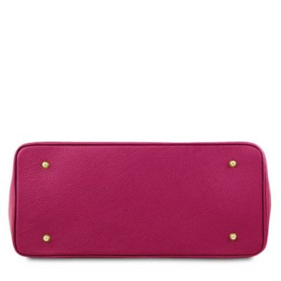 Tuscany Leather TL Handbag With Golden Hardware Pink #4