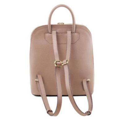 Tuscany Leather TL Bag Saffiano Leather Backpack For Women Nude #3