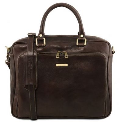 Tuscany Leather Pisa Brown Leather Laptop Briefcase #2